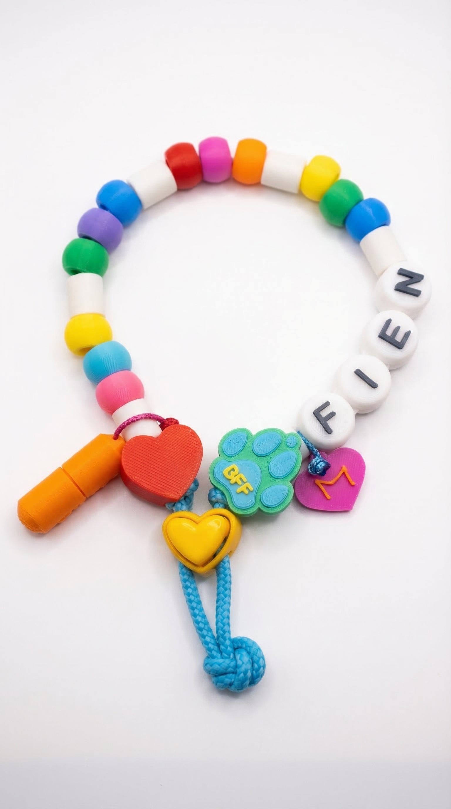 BFF Puppy anti-tekenband met naam - biologisch & handgemaakt door Milou <25cm