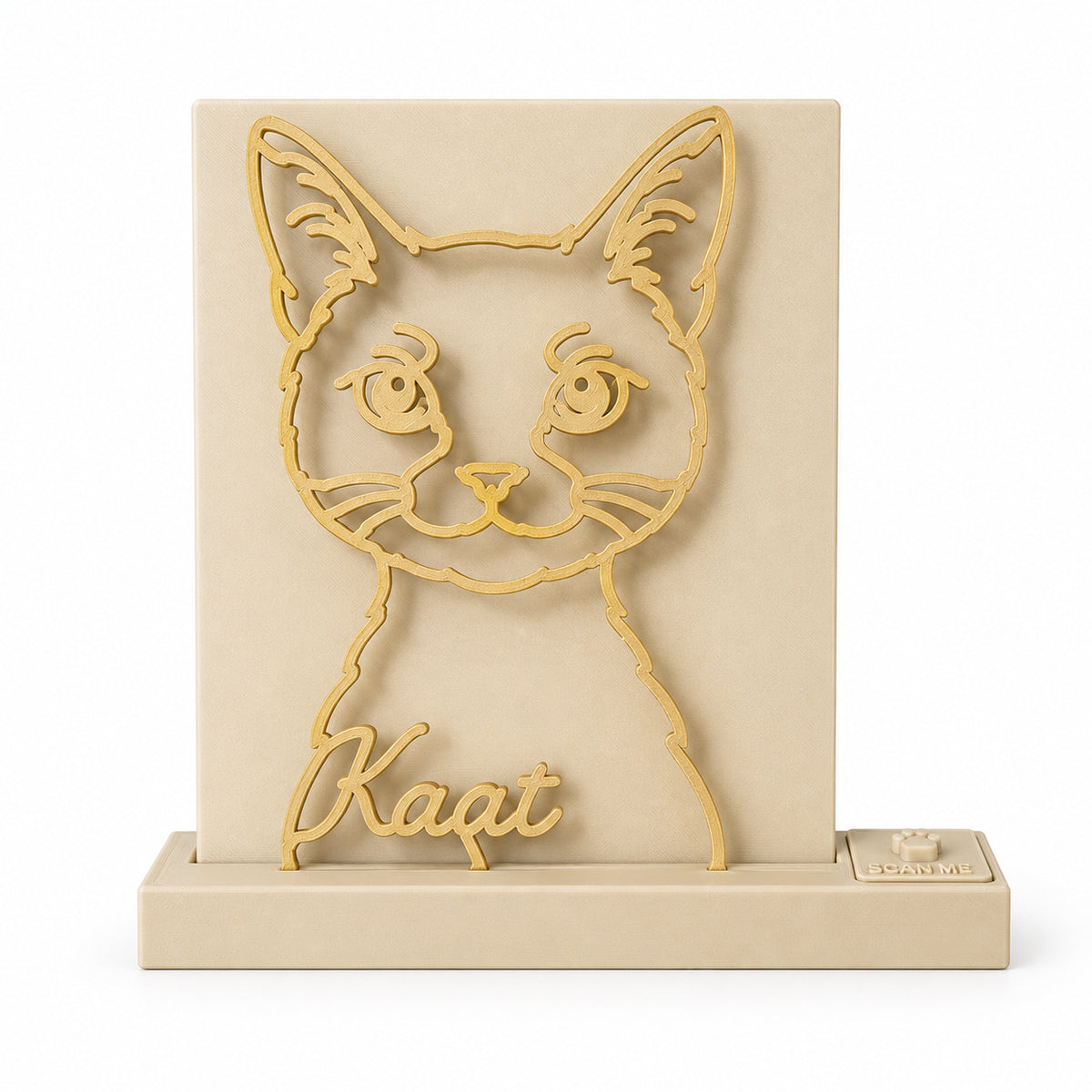 Beige basis · goud portret