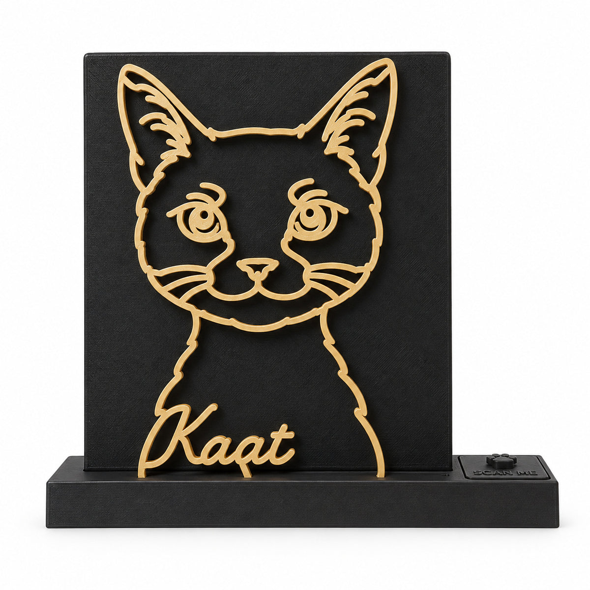 Zwarte basis · goud portret