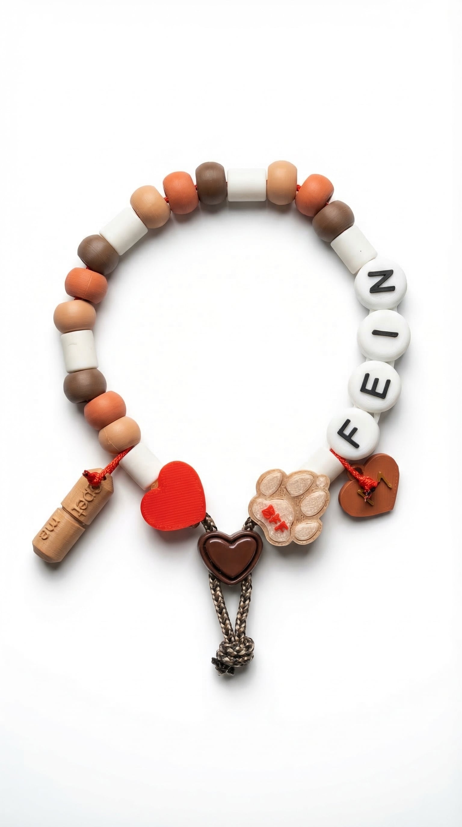 BFF Puppy anti-tekenband met naam - biologisch & handgemaakt door Milou <25cm
