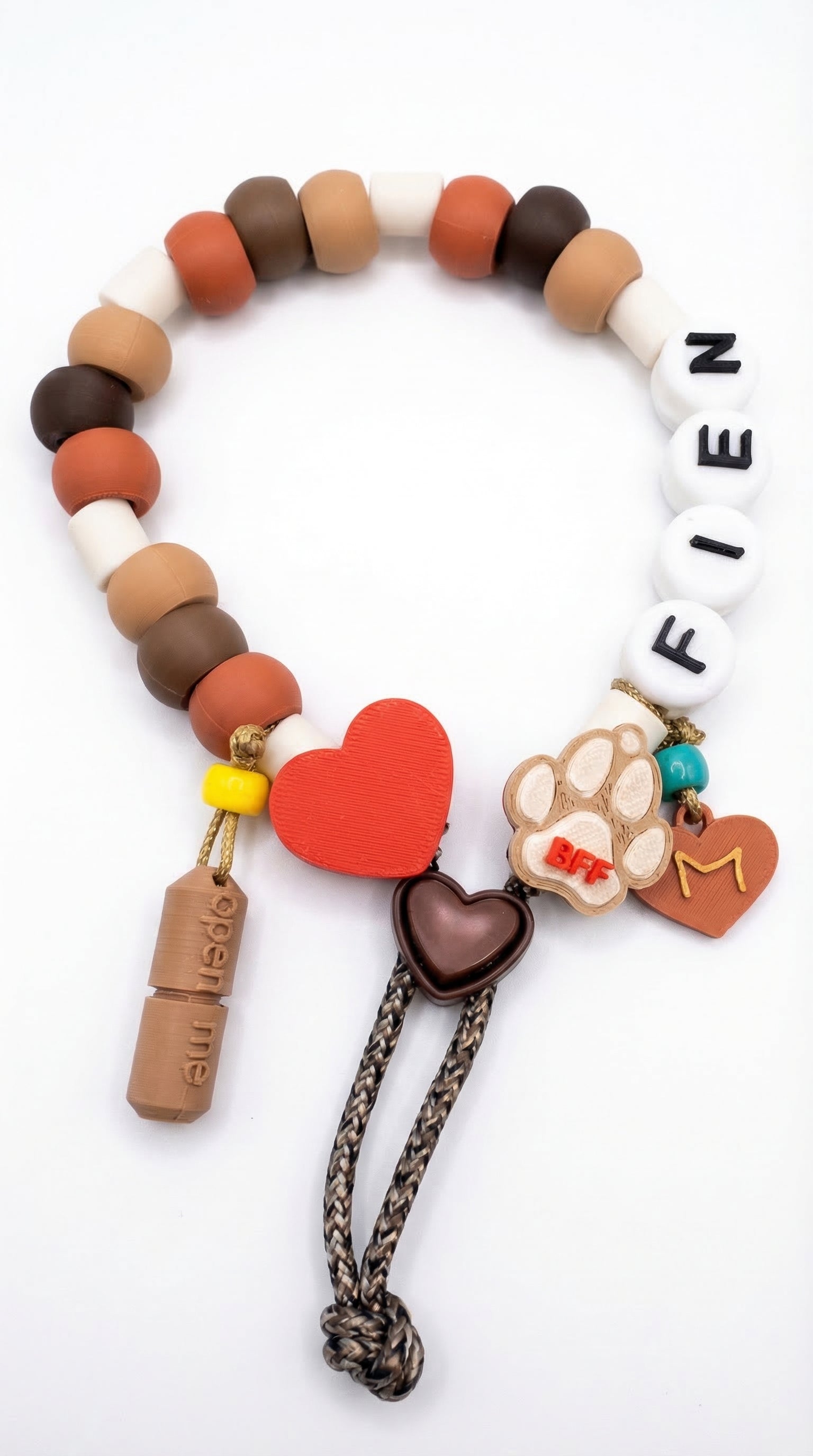 BFF Anti-tekenband met naam - biologisch & handgemaakt door Milou
