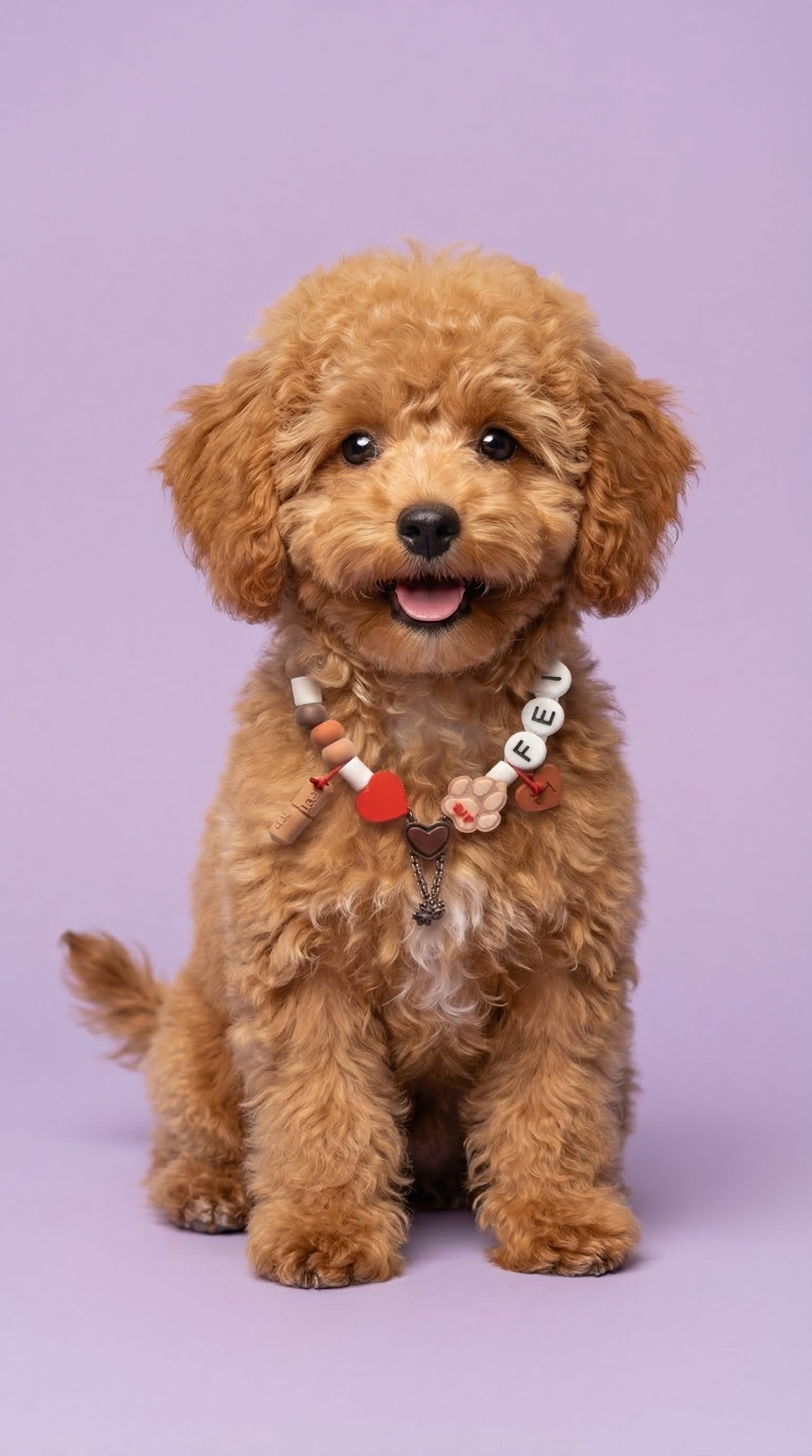 Puppy anti tekenband – natuurlijke EM kralen tekenketting met naam