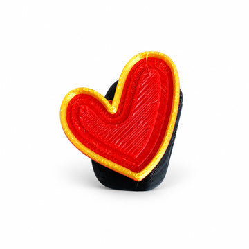 Hart rood met gouden rand