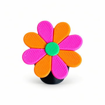 Bloem roze-oranje